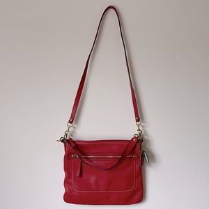 Coach red crossbody